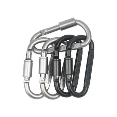 China Retail industry custom key chain steel aluminum snap carabiner tool hanging multi hook for sale