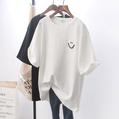 China Anti-Wrinkle New Arrival Lady T Shirt Organic Cotton Oversized T-shirt Women for sale