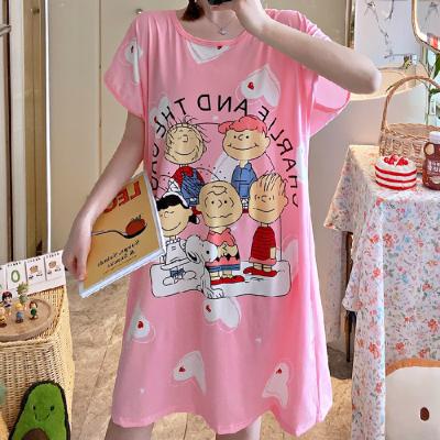 China Wholesale Cartoon QUICK DRY pajamas short sleeve beautiful cute women's sleepwear for sale