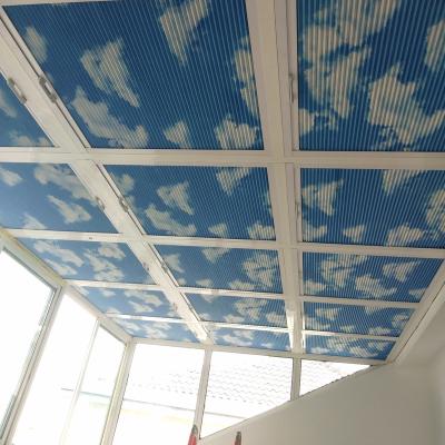 China Wholesale Custom Indoor Wireless Manual Blackout InvisibleHIgh Light Honeycomb Blinds Horizontal Skylight Honeycomb Window Outside Blinds for sale