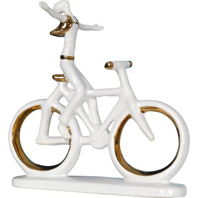 China Contemporary Fashionable and minimalist modern bicycle decorations, bicycle ceramics, creative and personalized gifts cabinet decor for sale