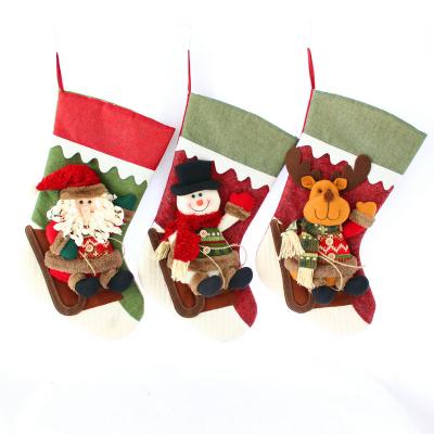 China Christmas Christmas Gift Socks Hanging Decoration Christmas Socks Decoration Elderly Snowman Deer Christmas Decoration Socks for sale