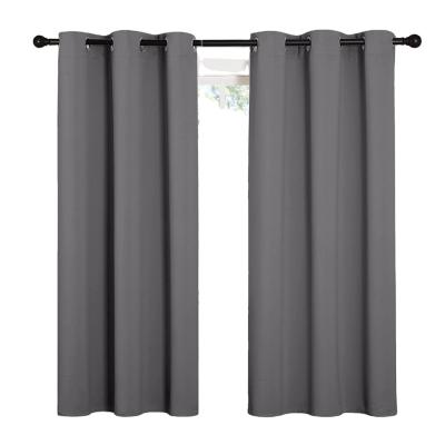 China Blackout ATAYA Thermal Insulated Blackout Solid Grommet Curtain For Bedding Room for sale