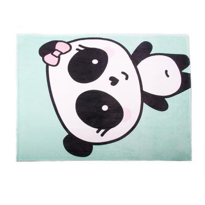 China ATAYA anti-pilling panda printing coral fleece blanket with cheap price for sale