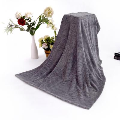 China Disposable ready to ship colorful soft waffy fashion fleece coral blanket for sale