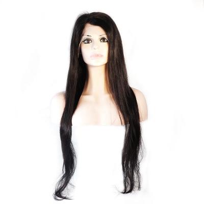 China Body Wave 24 Inch Natural Wave 13x4 Straight Lace Wigs Wholesale Color Human Hair Frontal Wigs for sale