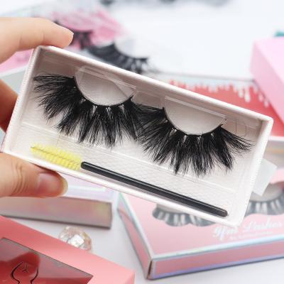 China New Style Private Label 25mm Mink 3d Lashes Wholesale Thick Mink Double Eye Lashes False False Eyelashes for sale