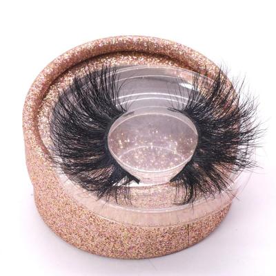 China Fluffy and Dramatic 100% Siberian Mink Lashes Private Label 27mm False Lashes 3D 5D Mink Lashes for sale