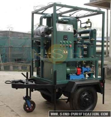 China A VFD Series double-stage vacuum transformer oil purifier with a capacity of 1800 liters per hour. for sale