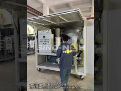 Double-stage vacuum transformer oil purifier