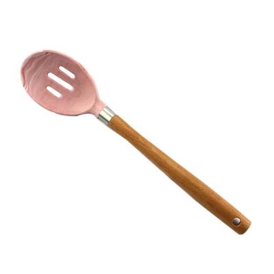 China Sustainable Kitchen Utensil Tools Silicone Slotted Spoons For Cooking for sale