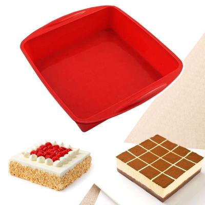 China Disposable Premium Silicone Mold Baking Square For Bread Chocolate Pie Pizza Roll Cake Mold for sale