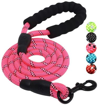 China Highly Reflective Comfortable Padded Handle Dog Leash Durable Leash For Dogs Suitable For Small Medium And Large Dogs for sale