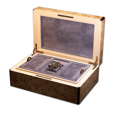 China Personalized /Eco-Friendly Recyclable MDF Paper Wooden Luxury Jewelry To Custom Design Jewelry Ring Gift Wooden Box For Custom Storage for sale