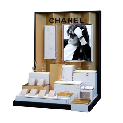 China Luxury Custom Watch Rack Showcase Watch Display Windows Vertical Jewelry Display Rack For Sale for sale