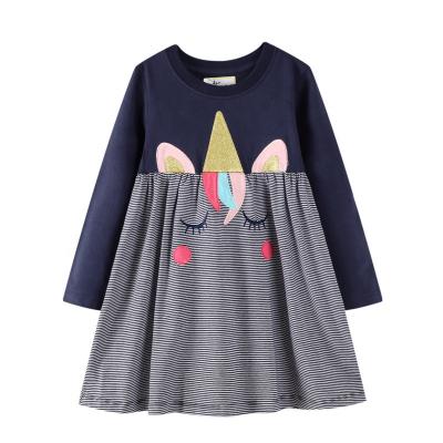 China Breathable 2020 Fashion 4year Girl Dress Girls Autumn Dresses Free Shipping Baby Long Sleeve Dress for sale