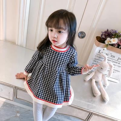 China Autumn Washable Winter Knitted Princess Baby Long-Sleeved Elastic Sweater Cotton Toddler Girls' Dresses for sale