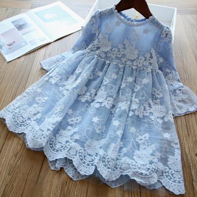 China Korean children's new viable and princess autumn skirt small and medium-sized girl's short sleeve lace spring skirt for sale