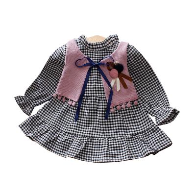 China 2pcs boutique little girl's CASUAL clothes set autumn child where clothes set girls dress sets dresses for sale