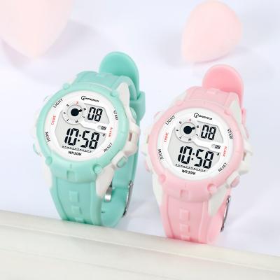 China Alarm Shock Resistant Cute Kids Watch Waterproof Candy Color Girls Ladies Sports Watch for sale