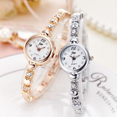 China Non-specific Classic JW Ladies Quartz Wrist Watch Fashion Ladies Dress Jewelry Crystal Small Dial Watch Reloj for sale