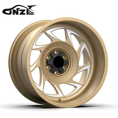 China 6061t6-aluminum alloy Bronze Multi-Spoke H Style Forged Wheels Hub 22 Inch 5x112 Bronze Concave Forged Wheels for sale