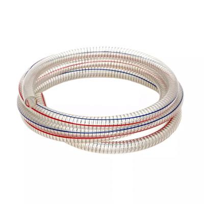 China High Temperature Resistance Customized Clear Transparent PVC Steel Wire Hose for sale