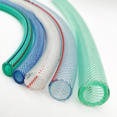 China High Quality High Temperature Resistance PVC Fiber Hose Braided Transparent Reinforced Hose For Garden Use for sale