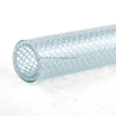 China High Temperature Resistance Food Grade Transparent Fiber Braided PVC Water Hose for sale