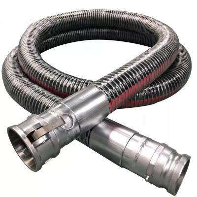 China Flexible Bending Resistant Customize Compressedor Hydraulic Braided Compound Stainless Steel Corrugated Corrugated Air Ducting Rubber Hose for sale