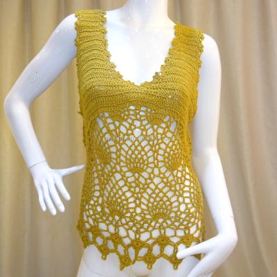 China Breathable Popular Designer Crochet Set Women Clothing Blouse Sweaters Crochet Crop Top for sale