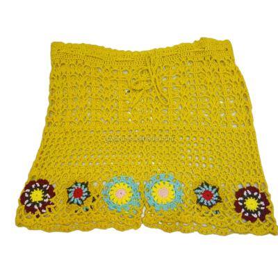 China Breathable Fashion Beach Short Pants Yellow Hot Selling In The Market For Swimwear Girls Or Ladies for sale