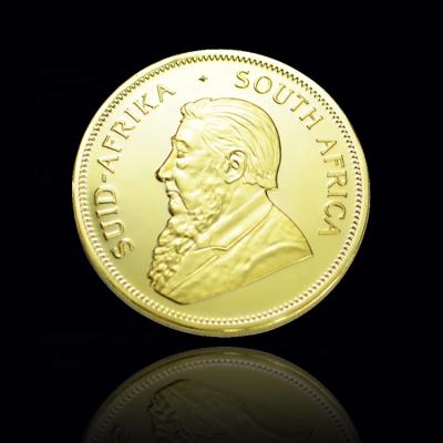 China FS-Craft African Custom 3D Metal Plated South Africa Gold Souvenir Coin for sale