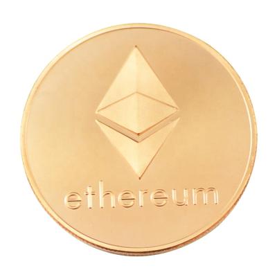 China Europe FS-Loom Challenge Metal Copper Clad Ethereum Novelty Metal Collectible Coin Ethereum Bit Coin for sale