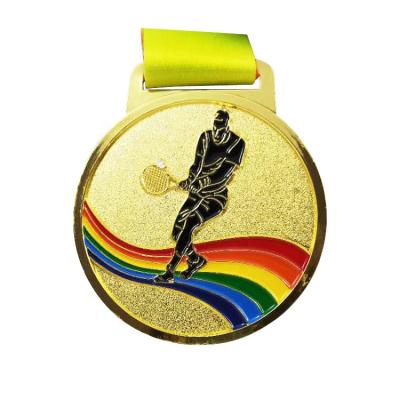 China China Fan Shu Top Design Wholesale Sandblast 3D Metal Medal Souvenir Tennis Medal for sale