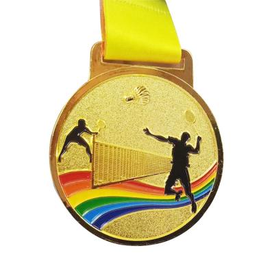 China China Fan Shu Medal Factory Custom Logo Cheap Sports Awards Medal Badminton Metal for sale