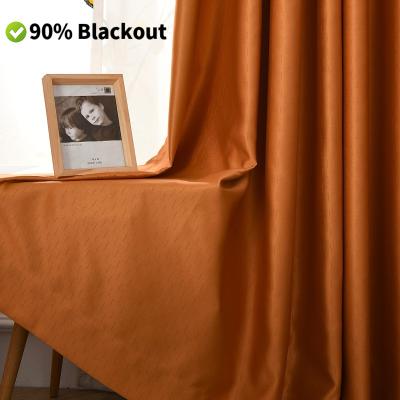 China Blackout Amazon Hit Polyester Stripe Cortina Stripe Silk Curtains For Luxury Modern Blackout Thermal Bedroom Windows for sale