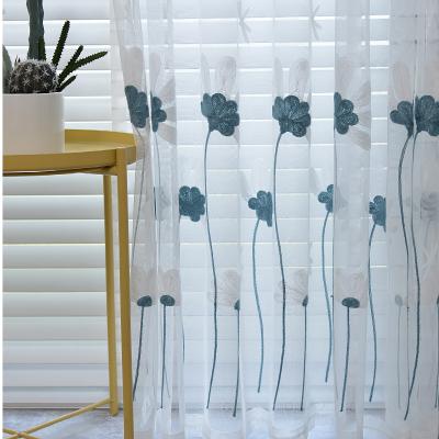 China Hot Selling Germany Blackout Blackout Sheer Amazon Amazon Window Ready Made Soft Intimate Silk Flower Curtains For Bedroom for sale