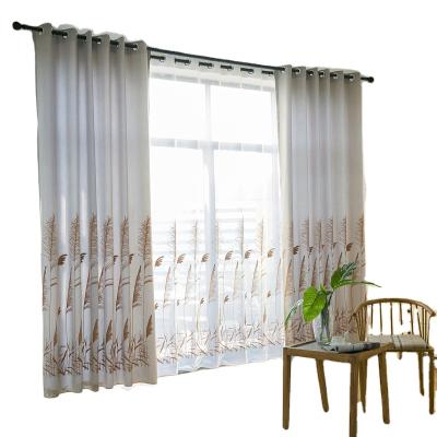 China Best Selling Ready Made Blackout Supplier Blackout Canvas Embroidery Velvet Window Curtain Insulated Fabric For Living Room for sale