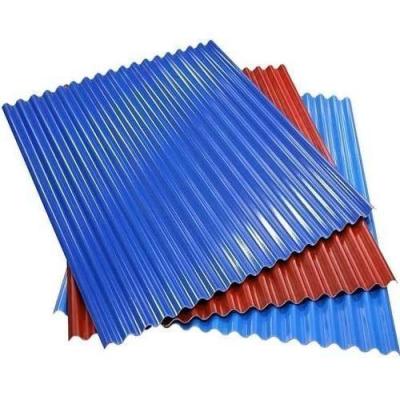 China Roofing Prepainted PPGI PE PVC Plastic Color Coated Galvanized Corrugated Roofing Steel Sheet for sale