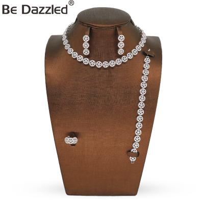 China FASHIONABLE Stunned CZ Zircon Necklace Wedding Bridal Women Jewelry Set for sale