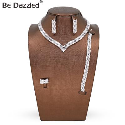 China FASHIONABLE Amazed Jewelry Set Horse Eye Horse Eye Necklace V Necklace Women Fashion Jewelry Wholesale Big African Diamond African Style for sale