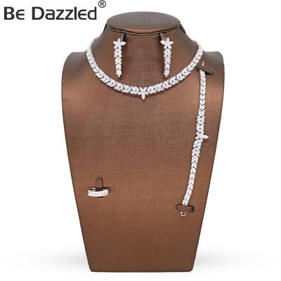 China FASHIONABLE Classic Cubic Zircon Horse Eye Zircon Pattern AAA Bridal Jewelry Sets Wedding Birthday Party Evening Dress Accessories for sale