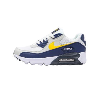 China Original 90 Breathable Comfort NIKES Mens Good Quality Max Air Women Running Shoes Cushion Anti-Slip Sport Sneakers for sale