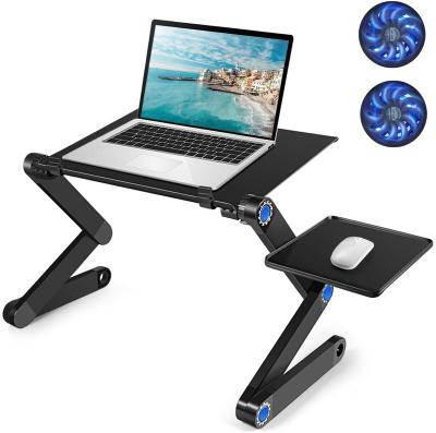 China (Size) Amazon Convenient Height Hot Selling Adjustable Aluminum Laptop Foldable Stand with Fans for sale