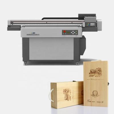 China Hotels High Resolution 3 Heads CMYKW+V Quality Inkjet Label Digital a0 Super UV Flatbed Printer for sale