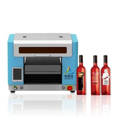 China New Metal Technology Glass Bottle Printer Wine Bottle Box A3 Color Printing UV Printer Price for sale