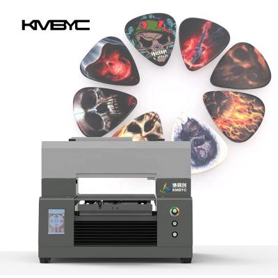 China Metal Logo Design Ukulele Pick Printer Machine Ink 6 Color Printing Guitar Pick UV A3 Printer for sale