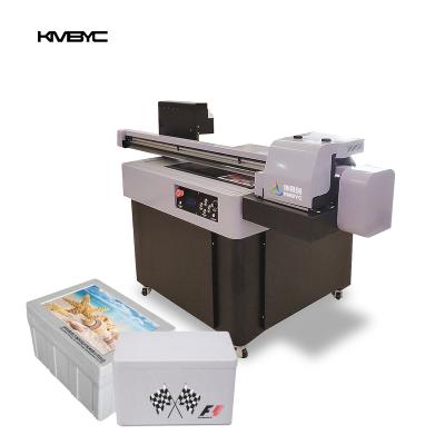 China Hotels Polystyrene Box Printer Machine 6090 6 Colors A1 Ink Digital UV Printer for sale