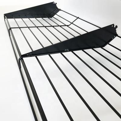 China Cigarette Display Supermarket Retail Black Rack Metal POP Stand Display Store Metal Wire Display Shelf for sale